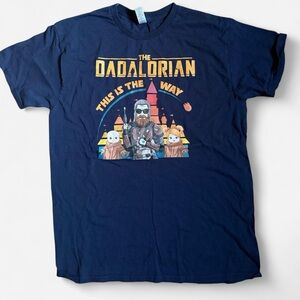 Navy Dadalorian Graphic T-Shirt